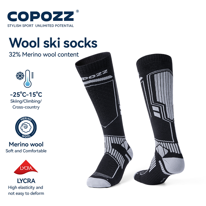 Thermal Sock Merino - COPOZZ ميرينو الصوف الشتاء التزلج الجوارب