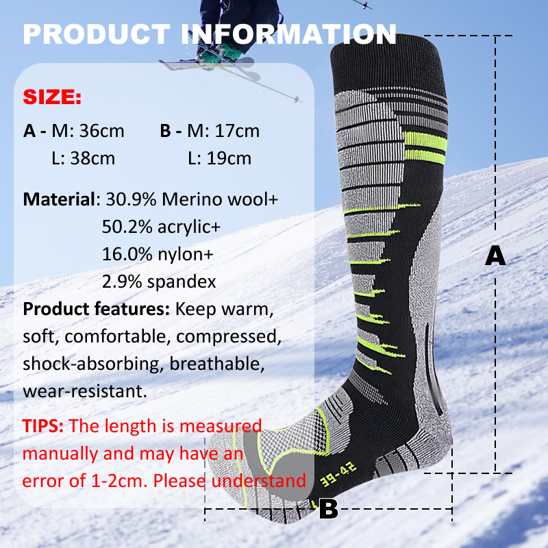 ميرينو الصوف التزلج الجوارب ال - مراجعة Thermal Sock Merino وسعره
