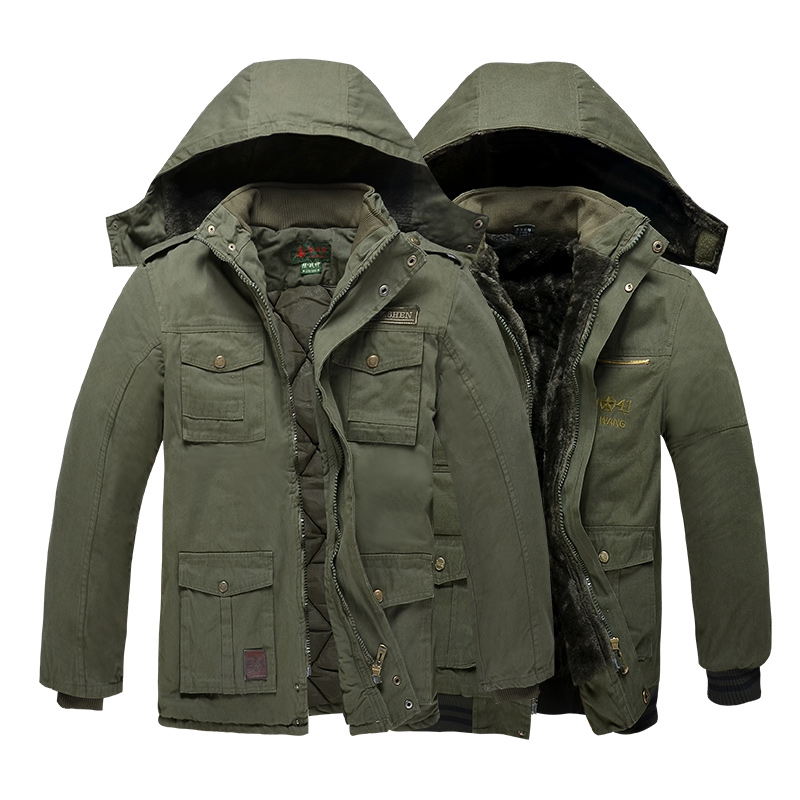 معطف عمل قطني عسكري سميك بنمط  - مراجعة Winter Clothing Work وسعره