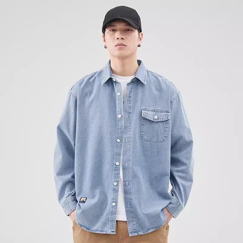 الخريف زر الرجال الدنيم سترة L - مراجعة Winter Clothing Men Style وسعره