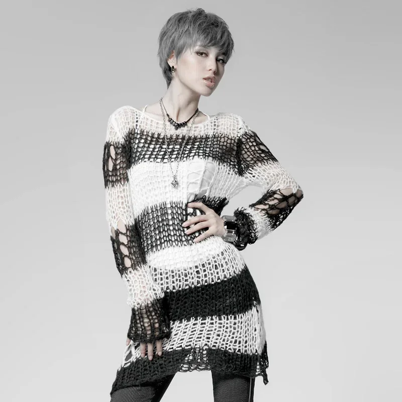 سترة مخططة فاسق مكسورة الهذيان - مراجعة Winter Clothing Visuals وسعره