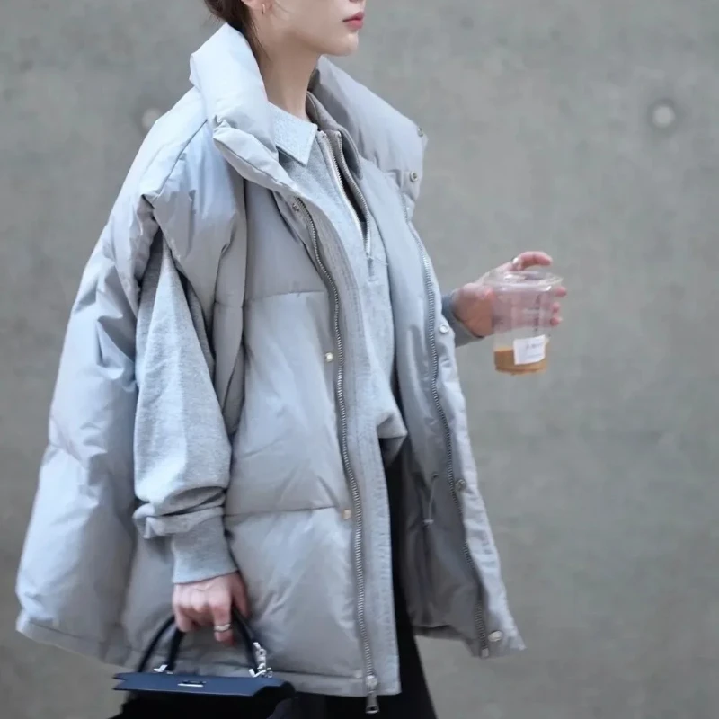 سترات نسائية بلون واحد بسحاب،  - مراجعة Winter Clothing Work وسعره