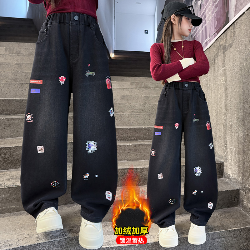 الخريف الفتيات الجينز الكرتون  - مراجعة Winter Clothing Drawing For Kids وسعره