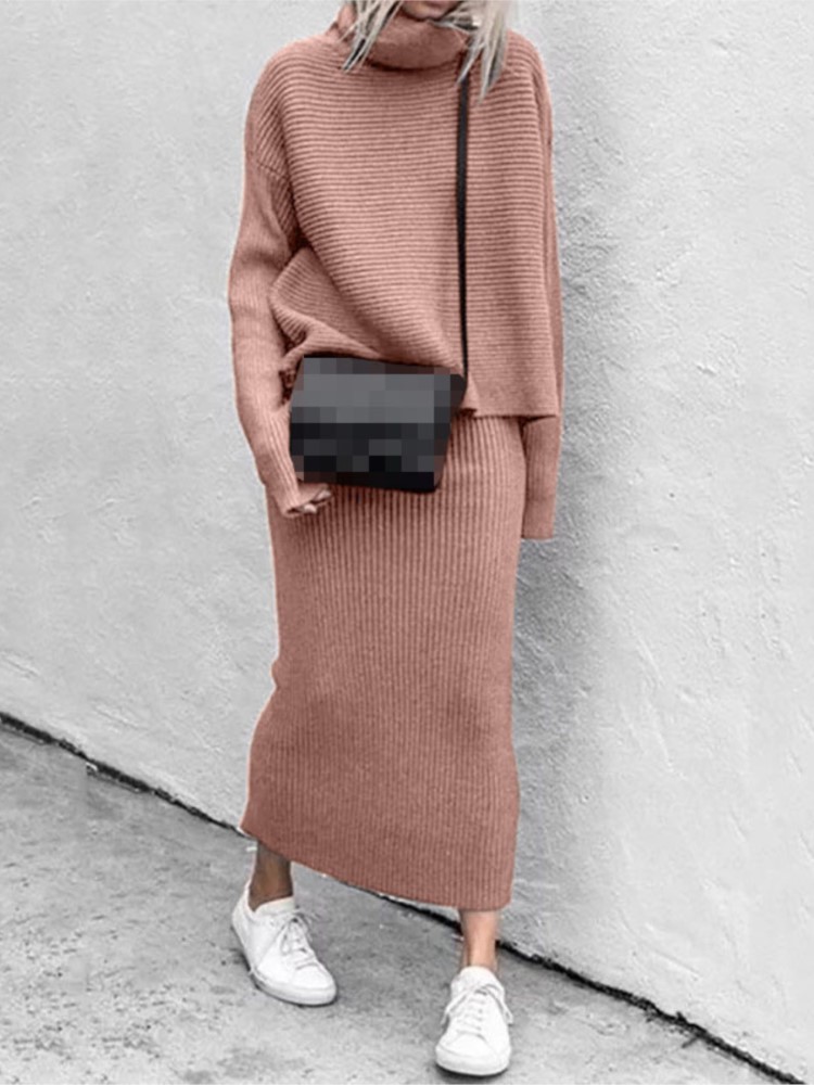 طقم تنورة نسائية منسوجة متوسطة - مراجعة Winter Clothing Kit وسعره
