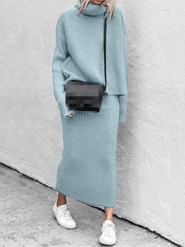 طقم تنورة نسائية منسوجة متوسطة - مراجعة Winter Clothing Kit وسعره