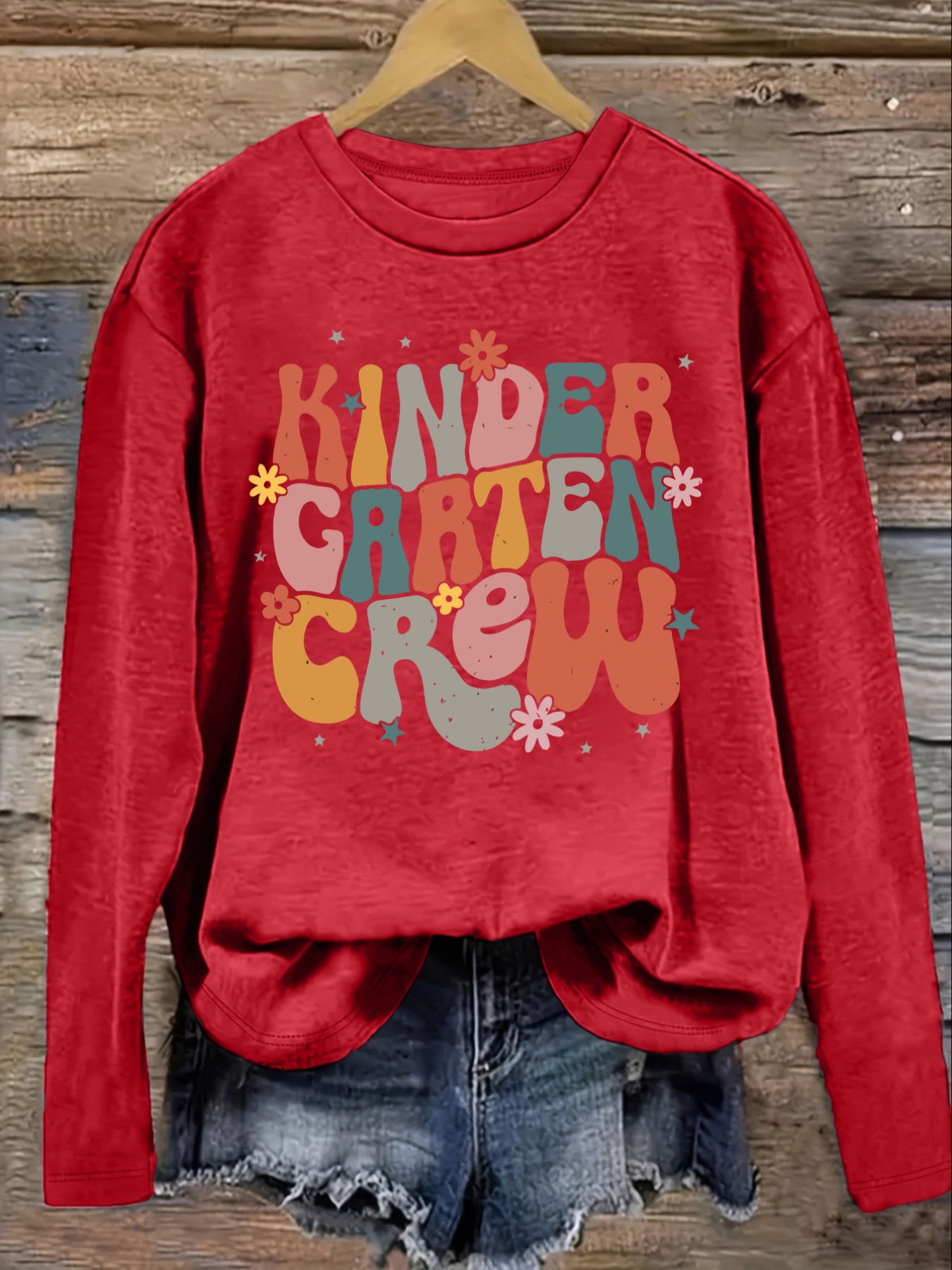 تي شيرت نسائي كاجوال بأكمام طو - مراجعة Winter Clothing Kindergarten وسعره